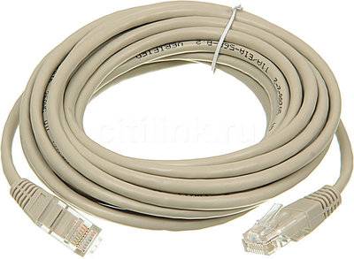 LANMASTER Патч-корд LANMASTER UTP литой (molded), UTP, cat.5E, 5м, 1 шт, серый TWT-45-45-5.0-GY 
