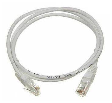LANMASTER Патч-корд LANMASTER UTP литой (molded), UTP, cat.5E, 2м, 1 шт, серый TWT-45-45-2.0-GY 