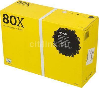 T2 Картридж T2 CF280X , черный TC-H80X 