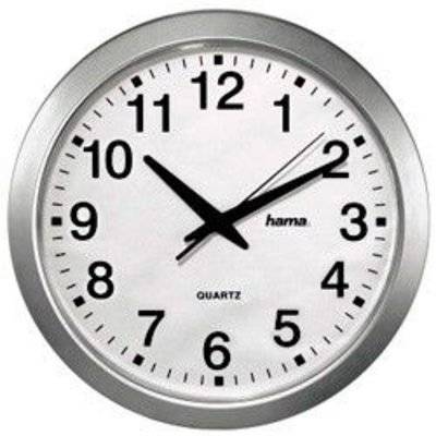 Hama Настенные часы HAMA CWA100 H-92645, аналоговые, белый 00092645 