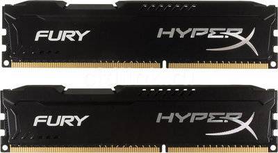 Kingston Модуль памяти KINGSTON HyperX FURY Black Series DDR3 - 2x 4Гб 1866, DIMM, Ret HX318C10FBK2/8 