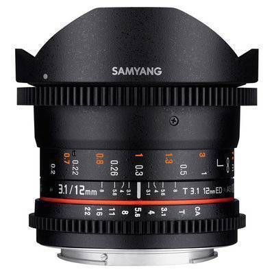 Samyang Объектив Samyang 12mm T3.1 VDSLR ED AS NCS Fish-eye Micro 4/3 