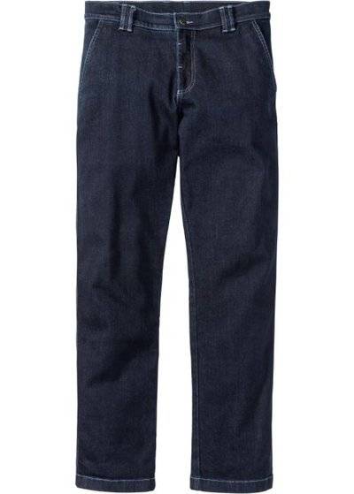 bonprix Джинсы-слаксы Regular Fit, низкий + высокий рост (U + S) (темно-синий) bonprix 92674095