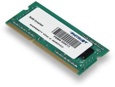 Patriot Модуль памяти PATRIOT DDR3 - 4Гб 1333, SO-DIMM, Ret PSD34G133382S 
