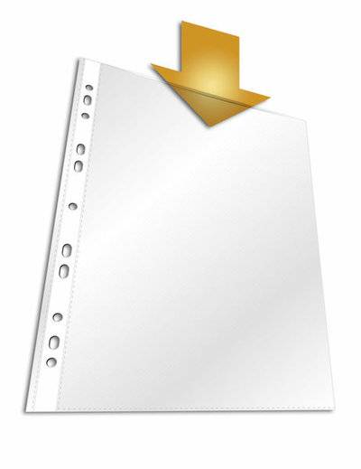 DURABLE Папка-вкладыш Durable прозрачный матовые А4 вертикальный 60мкм (упак.:10шт) 2656-19 