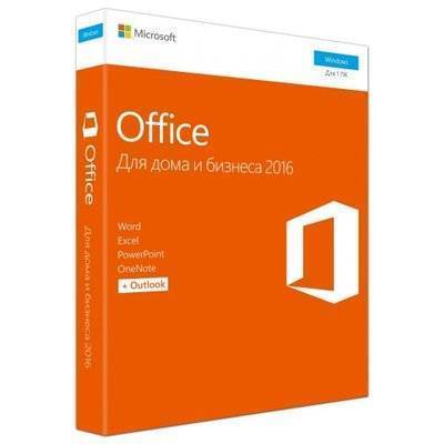 Microsoft Пакет программ Microsoft Office Home and Business 2016 