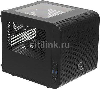 Thermaltake Корпус miniITX THERMALTAKE Core V1, Mini-Tower, без БП, черный CA-1B8-00S 
