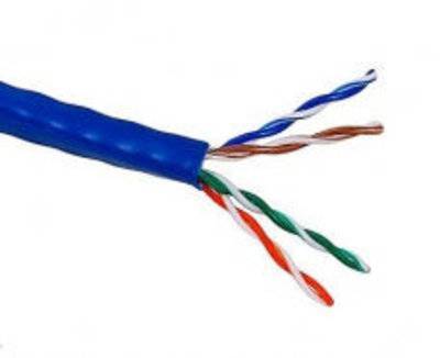 LANMASTER Кабель информ. Lanmaster (LAN-5EUTP-BL) кат.5е U/UTP 4X2X24AWG PVC внутр. 305м син. 