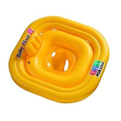 Intex Плотик для плавания Intex Pool School, с подушкой, с поддержкой, 79x79 см 56587 