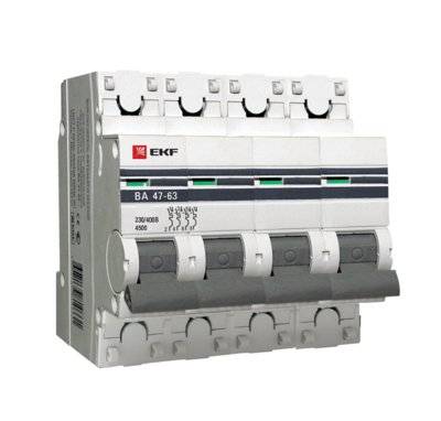 Ekf Выключатель Ekf Mcb4763-4-25c-pro 303172