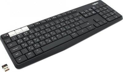 Logitech Клавиатура Logitech Multi-Device Stand Combo K375s (темно-серый) 920-008184