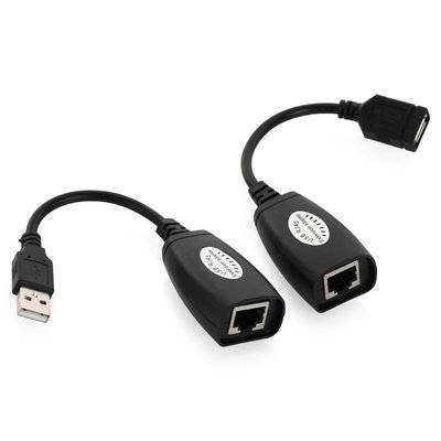 Vcom удлинитель USB-AMAF/RJ45, VCOM, по витой паре до 45.0 метров CU824 