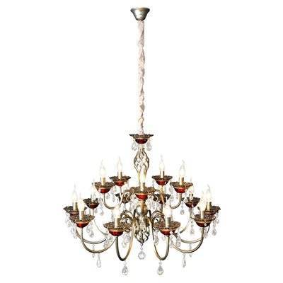 МАКСИСВЕТ Люстра Хрусталь МАКСИСВЕТ 2-8005-15-YN+BR E14 