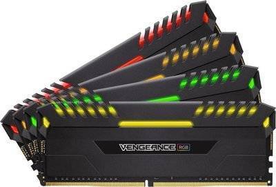 Corsair Модуль памяти CORSAIR Vengeance RGB DDR4 - 4x 8Гб 3466, DIMM, Ret CMR32GX4M4C3466C16 