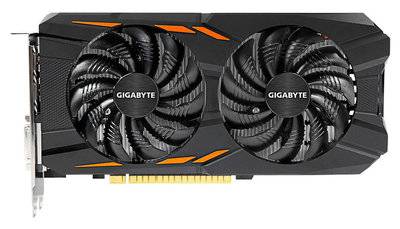 Gigabyte Видеокарта GIGABYTE GeForce GTX 1050, , 2Гб, GDDR5, OC, Ret GV-N1050WF2-2GD 