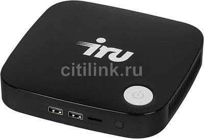 iRU Неттоп IRU 316, Intel Celeron N3160, DDR3L 4Гб, 500Гб, Intel HD Graphics 400, CR, Free DOS, черный [481644] 