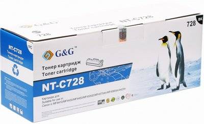 G&G G&G NT-C728 (черный) для Canon MF4570dn/MF4420n/MF4412/MF4580/MF4430/MF4450 NT-C728