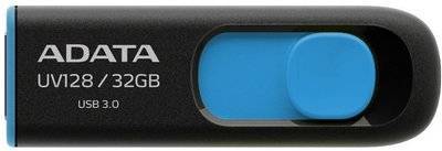 A-Data USB Flash ADATA DashDrive UV128 32GB (черный/синий) A-Data AUV128-32G-RBE