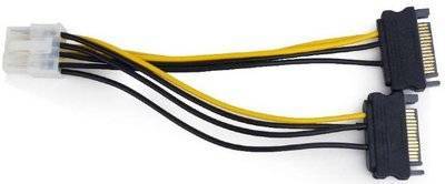 Gembird Разветвитель питания Cablexpert CC-PSU-83, 2xSATA-PCI-Express 8pin, для подключения в/к PCI-Е (8pin) к б/п ATX Gembird CC-PSU-83