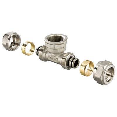Valtec Тройник Valtec обжимной с переходом 26 х 1" 