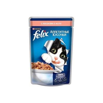 FELIX Корм для кошек Felix с лососем, 85 г 