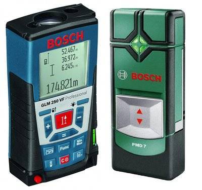 Bosch Дальномер Bosch Glm 250 vf (0.601.072.100) + Детектор pmd7