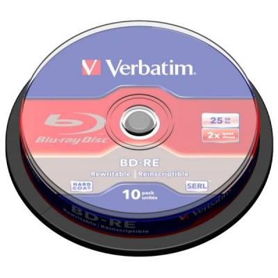 Verbatim BD-RE набор дисков Verbatim 43694 Диск BD-RE 25ГБ 2x 10шт 43694