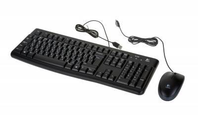 Logitech Комплект клавиатура+мышь Logitech MK120 черный 920-002561