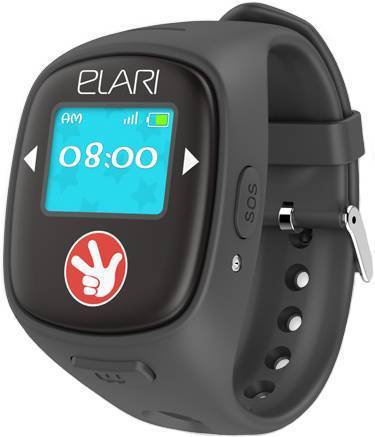 Elari Умные часы Elari Fixitime 2 c GPS/LBS/WiFi-трекером (черный) 