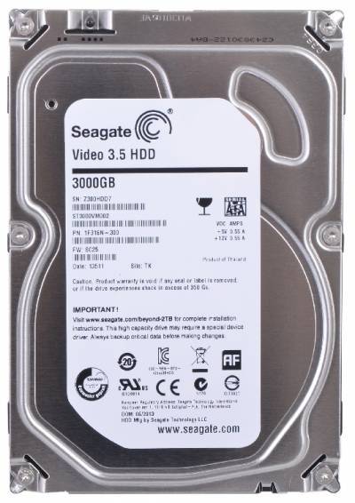 Seagate Жесткий диск Seagate Video 3.5" 3TB ST3000VM002