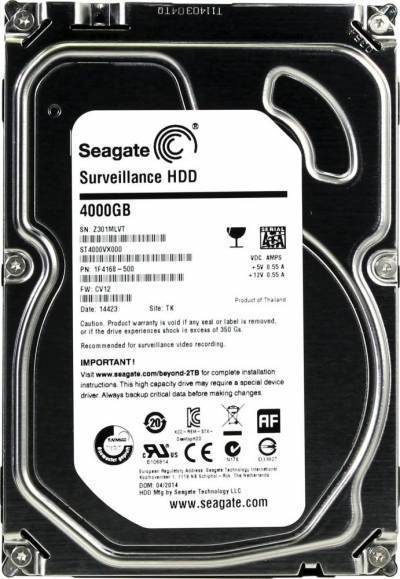 Seagate Жесткий диск Seagate Surveillance 3.5" 4Tb ST4000VX000
