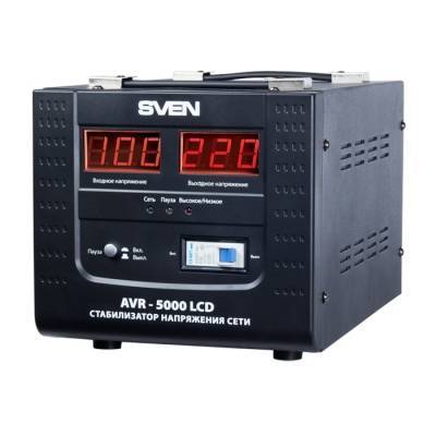 SVEN Стабилизатор SVEN AVR-5000 LCD SV-AVR5000LCD