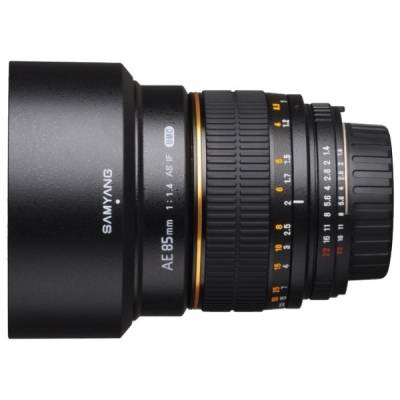 Samyang Объектив Samyang 85 mm f/1.4 AS IF UMC AE Nikon F MFAE85F1.4NIK