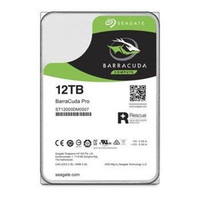 Seagate Жесткий диск SEAGATE Barracuda Pro , 12Тб, HDD, SATA III, 3.5" ST12000DM0007 