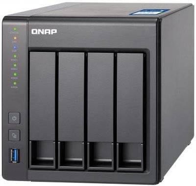 Qnap Сетевой накопитель QNAP 4 отсека для HDD, 10 GbE SFP+. Labs Alpine AL-314 1,4 ГГц, 8 ГБ TS-431X-8G 