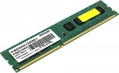 Patriot Оперативная память PATRIOT Signature DDR3 4Gb 1333MHz PSD34G133381