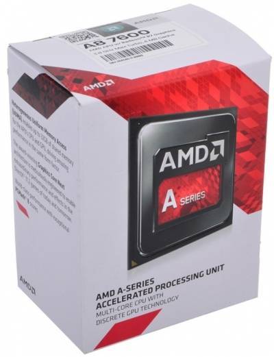 Amd Процессор AMD A8-7600 Kaveri (FM2+, L2 4096Kb) AD7600YBJABOX