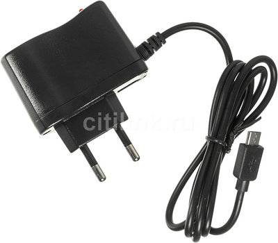 Buro Сетевое зарядное устройство BURO XCJ-021-EM-1A, microUSB, 1A, черный 