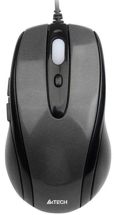 A4Tech Мышь проводная A4Tech , 1600dpi, оптическая светодиодная, USB N-708X Black USB 