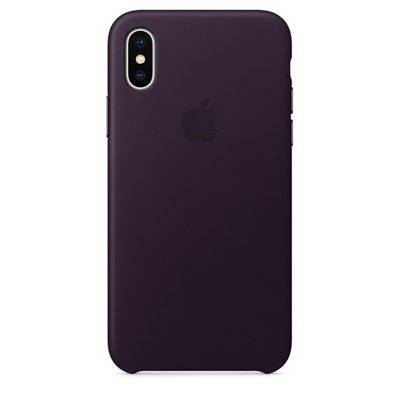 Apple Чехол (клип-кейс) APPLE , для Apple iPhone X, темно-фиолетовый MQTG2ZM/A 
