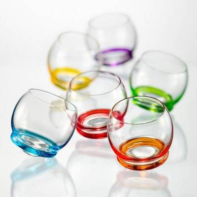 Bohemia Crystal Набор стаканов 6 шт Bohemia Crystal Крези для виски, хрустальное стекло, 390 мл., арт. 25250/D4718/390 