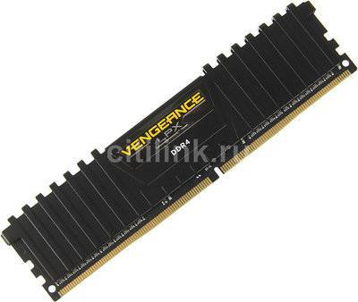 Corsair Модуль памяти CORSAIR Vengeance LPX DDR4 - 4Гб 2400, DIMM, Ret CMK4GX4M1D2400C14 
