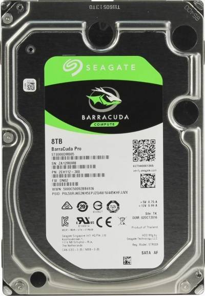 Seagate Жесткий диск Seagate 8Tb Barracuda Pro 3.5" ST8000DM005