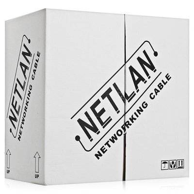 Netlan кабель витая пара Netlan U/UTP cat.5e, 4pair, PVC, CCA, 0.50мм, внутренний, серый (305 м) CCA-UU004-5E-PVC-GY 