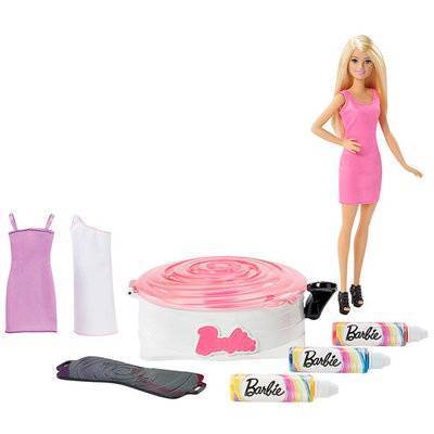 Mattel Barbie Кукла Mattel Barbie DMC10 Барби Набор для создания цветных нарядов и кукла DMC10