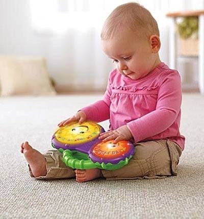 Fisher-Price Развивающая игрушка Fisher-Price Смейся и учись Барабаны Бонго BCD62