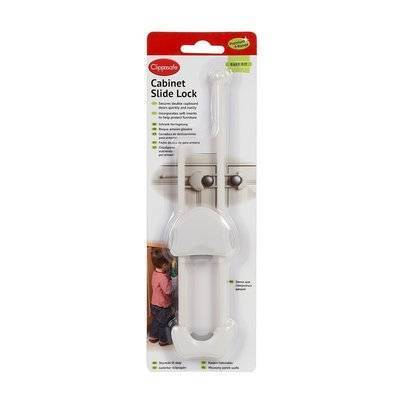 Clippasafe Замок Clippasafe защитный для створчатых дверей, цвет: белый CL72/2 