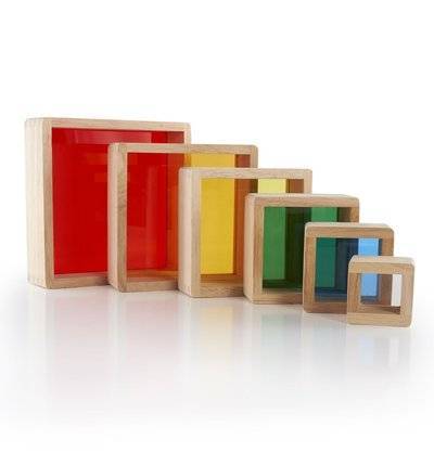Guidecraft Сортер-пирамидка Guidecraft Block Play Радужные блоки G5066