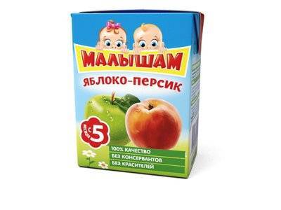 Малышам Нектар Малышам яблоко, персик 200 мл 1-Р540227