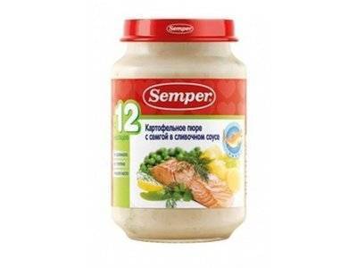 Semper Пюре Semper Сёмга, картофель 190 г 